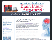 Tablet Screenshot of braininjuryacademy.org